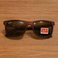 Rayban Brown Sunglasses – Classic Plastic Frame with Glass Lenses