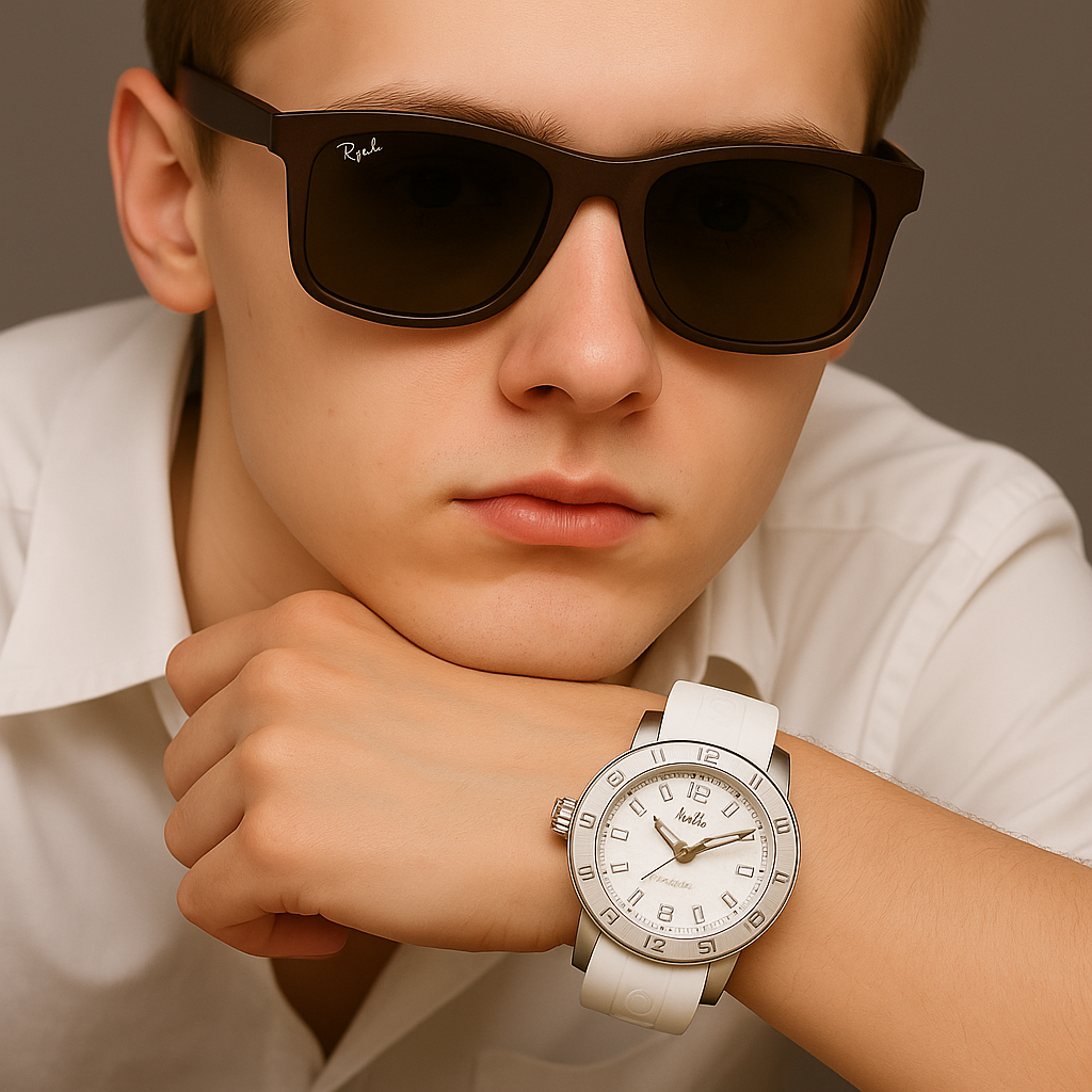 Rayban Brown Sunglasses – Classic Plastic Frame with Glass Lenses